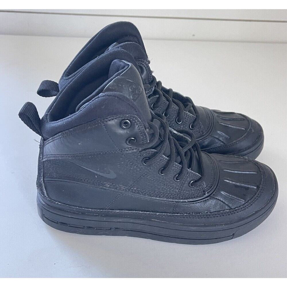 Nike Woodside 2 High Top Boots Sneakers Shoes Youth Size 4.5Y Black 524873-004